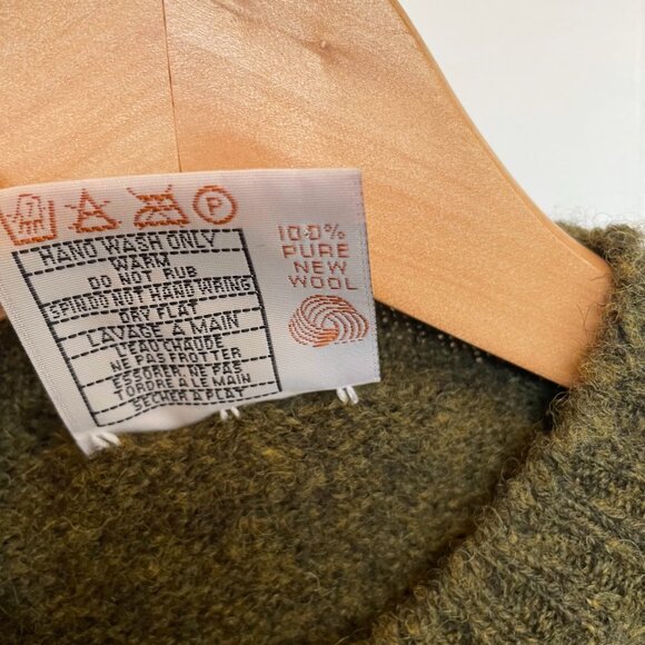 Jamieson’s Shetland Wool Sweater Scottish Green Heather Scotland Fair Isle Wool - Picture 4 of 14